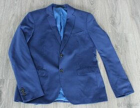 Tmavo-modrý pánsky oblek, veľ. M