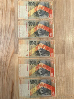 Slovenské bankovky 100 SK rok 2001 séria U