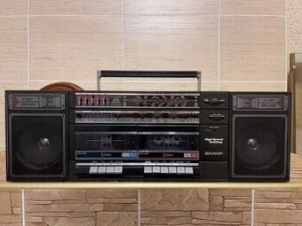 SHARP prenosné rádio Vintage Boombox