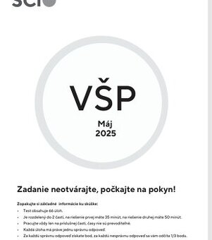 Podklady na Scio - VŠP