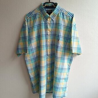 Gant Alassio Bay Poplin károvaná košeľa krátky rukáv XXL