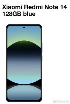 Úplne nový,nerozbalený Xiaomi Redmi Note14 128GB Blue