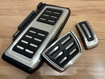 Sportove pedale naslapy na pedale z nerezu + opierka - 1