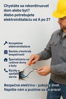 Ponúkam elektroinštalačné práce