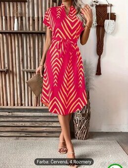 Dámske šaty nové červeno oranžové XXL