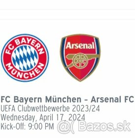 Bayern Mnichov - Arsenal FC, 17.4.2024, Liga majstrov