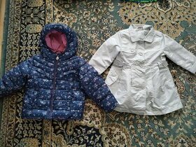 Dievčenský detský kabátik Cocodrillo 98 + prechodná bunda 98 - 1