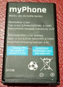 Nové originál batérie myPhone BS-09 (BS-11)