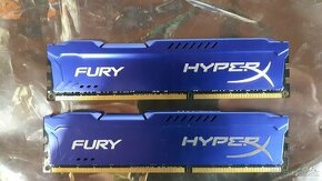 2x KINGSTON HyperX Fury BLUE 8GB/DDR3/1600MHz /16GB
