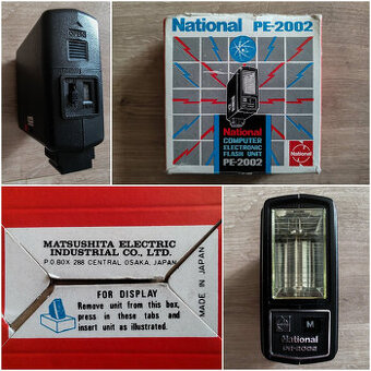 Predám kompaktný elektronický blesk National PE-2002