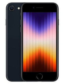 iPhone SE (2022) 128 GB – tmavo atramentová, výborný stav +