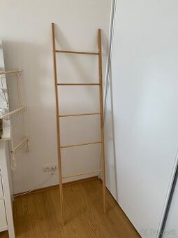 Rebrík bambus dreveny rebrík 5 priečok