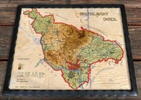Historická mapa okresu Bratislava
