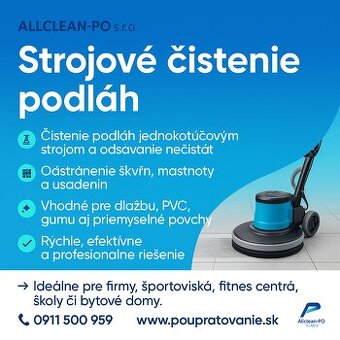 Strojové čistenie podláh