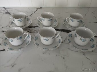 Porcelánové šálky s podšálkami