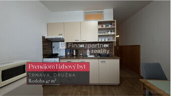 Prenájom 1 izbový byt v meste Trnava, sídlisko Družba + 3D