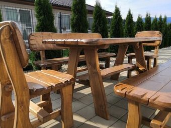 Predám krásne masívne záhradné sedenie