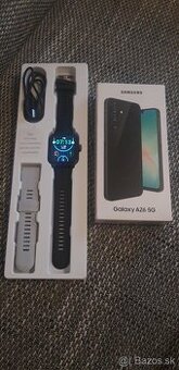 Nový Samsung A26 5G 128 GB čierny + nové Smart hodinky