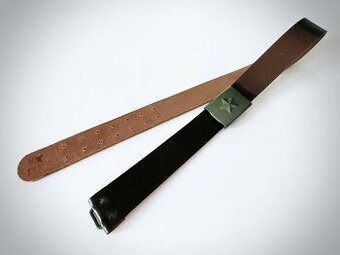 Vojenský opasok, remeň ČSĽA kožený, originál vz.60 nový