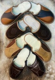 Kožené papuče pánske