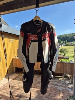 Kožená kombinéza FLM + boty Dainese Nexus