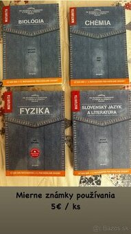 Predám učebnice pre SŠ z BIO, CHEM, FYZ a SJL