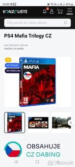 Mafia trilogy definitive edition PS4