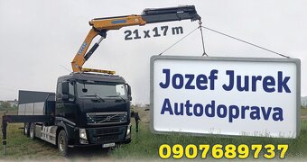 Autodoprava s hydraulickou rukou