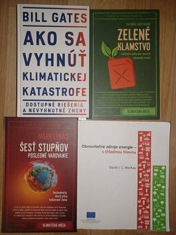 Predám 4 knihy o globálnom oteplovaní