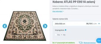 KOBERCE - LACNO PREDÁM --------- 2 ks za 40 € ( rozmer 1 ks