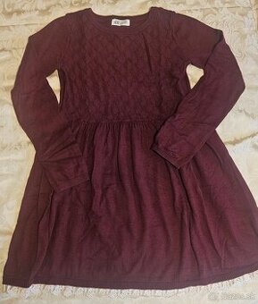 Dievčenské pletené šaty 134/140