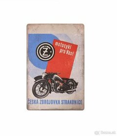 cedule plech: Česká zbrojovka Strakonice - Motocykl pro Vás