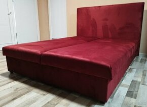 Bordova manzelska postel 160x195x42 cm