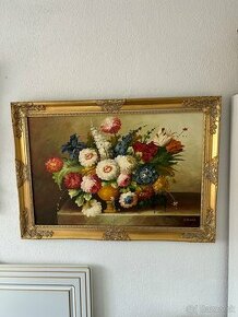 Obraz kvety olejomalba rucne malovane