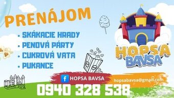 Nafukovacie atrakcie  - Hopsa Bavsa -