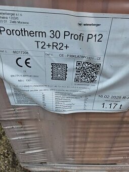 Tehla Porotherm 30 Profi P12 T2+R2+