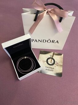 Koženy naramok Pandora