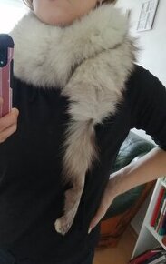 šál/golier z pravej líščej kožušiny