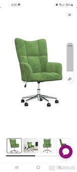 Otocne zelene kreslo