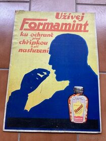 Stará papírová cedule FORMAMINT - 1
