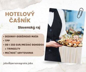 Hotelový čašník - Slovenský raj