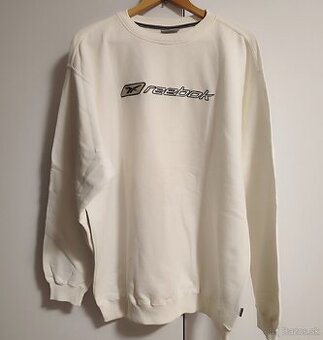 Mikina zn. Reebok, biela, veľkosť XXL.