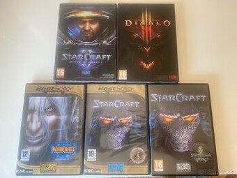 Hry Warcraft, Diablo, Star Craft