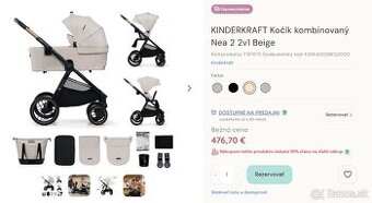 KINDERKRAFT Nea 2 2v1 Beige
