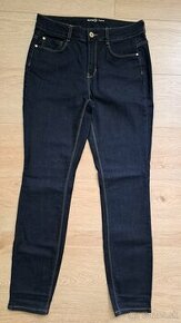 Tmavomodré dámske džínsy skinny 38