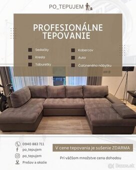 Tepovanie Prešov+50km okolie