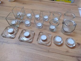 16x skleneny svietnik