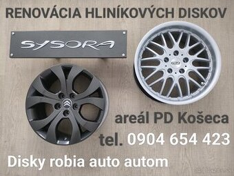 Renovácia hliníkových diskov