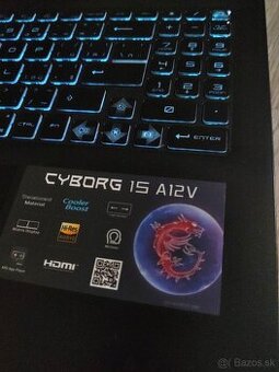 Msi Cyborg 8Jadro I5 12450H 4,5Ghz / Nvidia Rtx 4050 6Gb