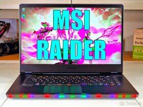 Herný notebook MSI RAIDER GE66 | ZÁRUKA | RTX 2070 8GB | i7 - 1